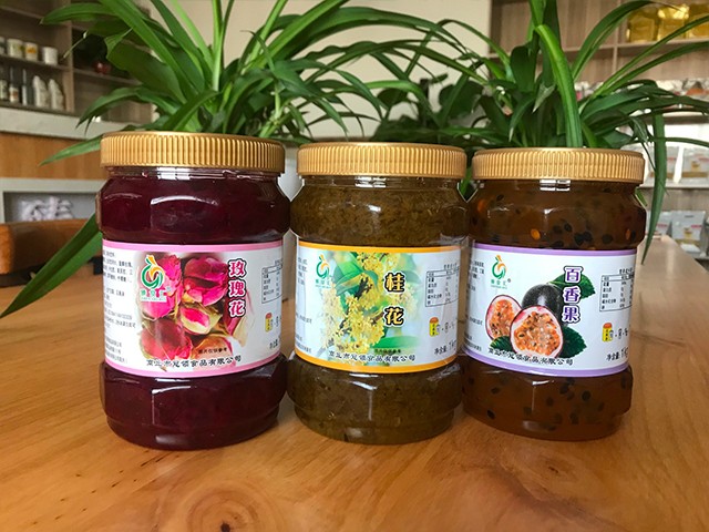 玫瑰花花茶、桂花花茶、百香果花茶