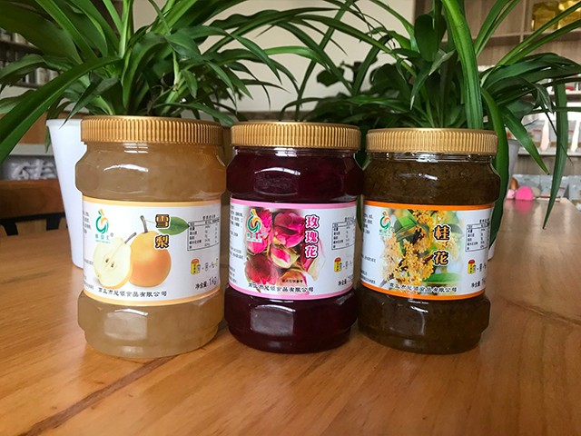 雪梨花茶、玫瑰花花茶、桂花花茶