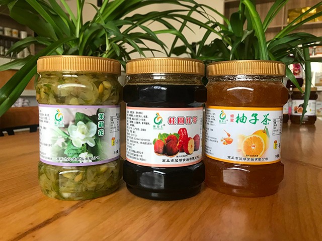 茉莉花花茶、桂圓紅棗花茶、柚子花茶